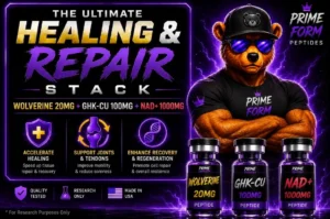 The Ultimate Wolverine Healing & Repair Stack (Connective Tissue + Skin/Joints) ​WOLVERINE (20MG) + GHK-CU 100MG